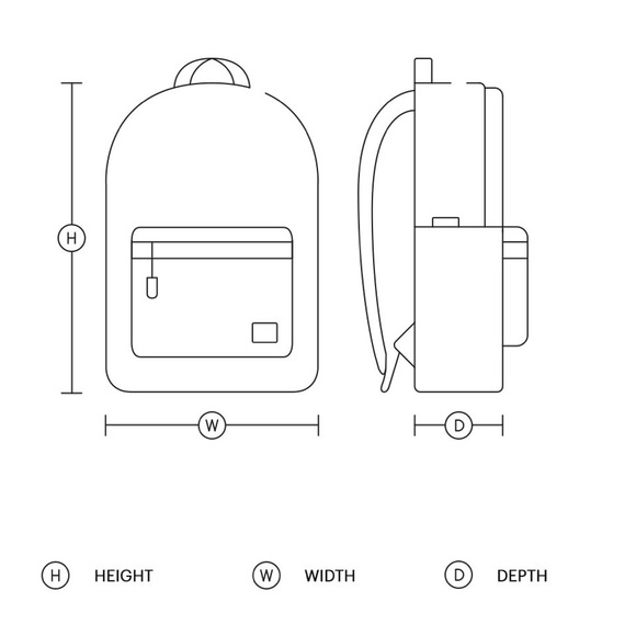 Herschel Retreat Backpack in Raven Crosshatch - Picture 7 of 9